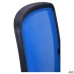 Online Alum Chair, black mesh seat / blue mesh back