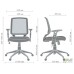 Online Alum Chair, black mesh seat / blue mesh back