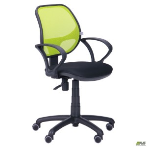 Bite/AMF-4 chair, black mesh seat / lime mesh back