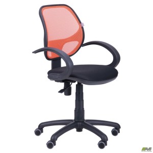 Bait/AMF-5 chair, black seat/orange mesh back