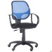 Bit/AMF-8 chair, black mesh seat / blue mesh back
