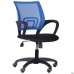 Web chair, black seat/blue mesh back