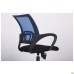 Web chair, black seat/blue mesh back