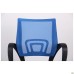 Web chair, black seat/blue mesh back