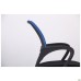 Web chair, black seat/blue mesh back