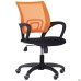 Web chair, black seat/orange mesh back