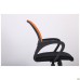 Web chair, black seat/orange mesh back