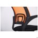 Web chair, black seat/orange mesh back