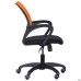 Web chair, black seat/orange mesh back