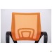 Web chair, black seat/orange mesh back