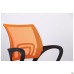 Web chair, black seat/orange mesh back