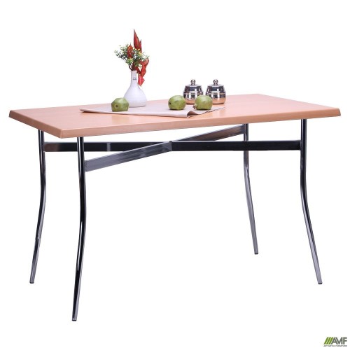 Flavia Double table base, chrome, with hardware