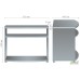 MG-417 TV stand (816x480x650mm), dark walnut