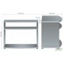MG-417 TV stand (816x480x650mm), dark walnut
