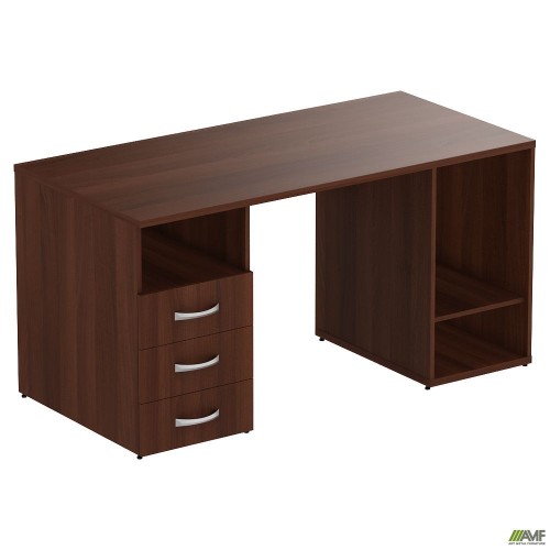 MG-53 L pedestal desk (1500x720x750mm), dark walnut