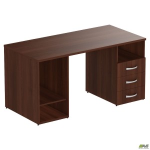 MG-53 R pedestal desk (1500x720x750mm), dark walnut