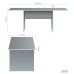 MG-222 desk (2000x720x750mm), dark walnut