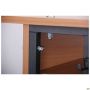 Auditorium single desk with shelf, growth group 6 (700x500x760mm), beech