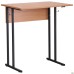 Auditorium single desk without shelf, growth group 6 (700x500x760mm), beech