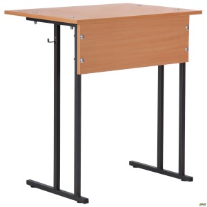 Auditorium single desk without shelf, growth group 6 (700x500x760mm), beech