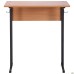 Auditorium single desk without shelf, growth group 6 (700x500x760mm), beech