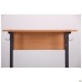 Auditorium single desk without shelf, growth group 6 (700x500x760mm), beech