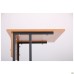Auditorium single desk without shelf, growth group 6 (700x500x760mm), beech