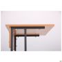 Auditorium single desk without shelf, growth group 6 (700x500x760mm), beech