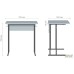 Auditorium single desk without shelf, growth group 6 (700x500x760mm), beech