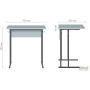 Auditorium single desk without shelf, growth group 6 (700x500x760mm), beech