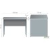 MG-104 writing desk (1000x720x750mm), dark walnut