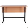 Student double desk without shelf, growth group 6 (1200x500x750mm), beech