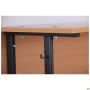 Student double desk without shelf, growth group 6 (1200x500x750mm), beech