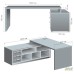 Helios HL-300 desk with left pedestal