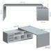 Helios HL-400 desk with left pedestal