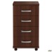 MG-418 side cabinet with central lock (430x600x750mm) dark walnut (assembled)