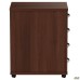 MG-418 side cabinet with central lock (430x600x750mm) dark walnut (assembled)