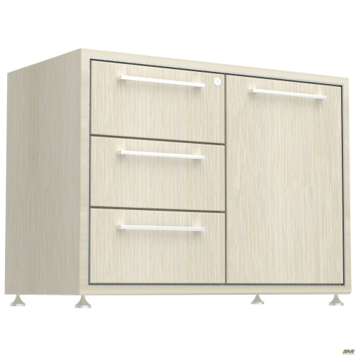 Onyx Stationary Assistant Pedestal 850x440x612 Cinnamon Oak