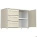 Onyx Stationary Assistant Pedestal 850x440x612 Cinnamon Oak