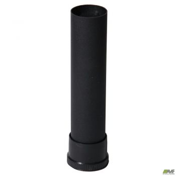 Bed frame leg, black, with fittings