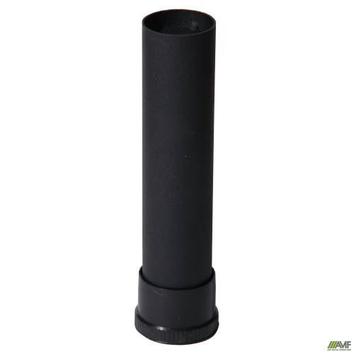 Bed frame leg, black, with fittings