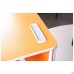 Single student desk, growth group 3, orange top