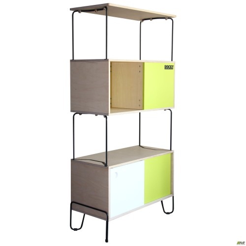 Rocky box shelving unit black graphite