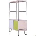 Rocky pedestal + 2 shelves, black graphite