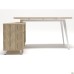 Delta DL-113L Workstation with USB 1590x1200x750 Blackwood Barley / White Frame / White-Beige Legs