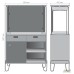 Coffee station Co-working 960x450x1497 mm