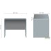 SL-101 office desk (870x600x750mm), Liberty Elm