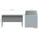 SL-106 office desk (1270x720x750mm), Liberty Elm
