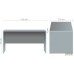 SL-107 office desk (1390x720x750mm), Liberty Elm