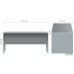 SL-108 office desk (1600x720x750mm), Liberty Elm